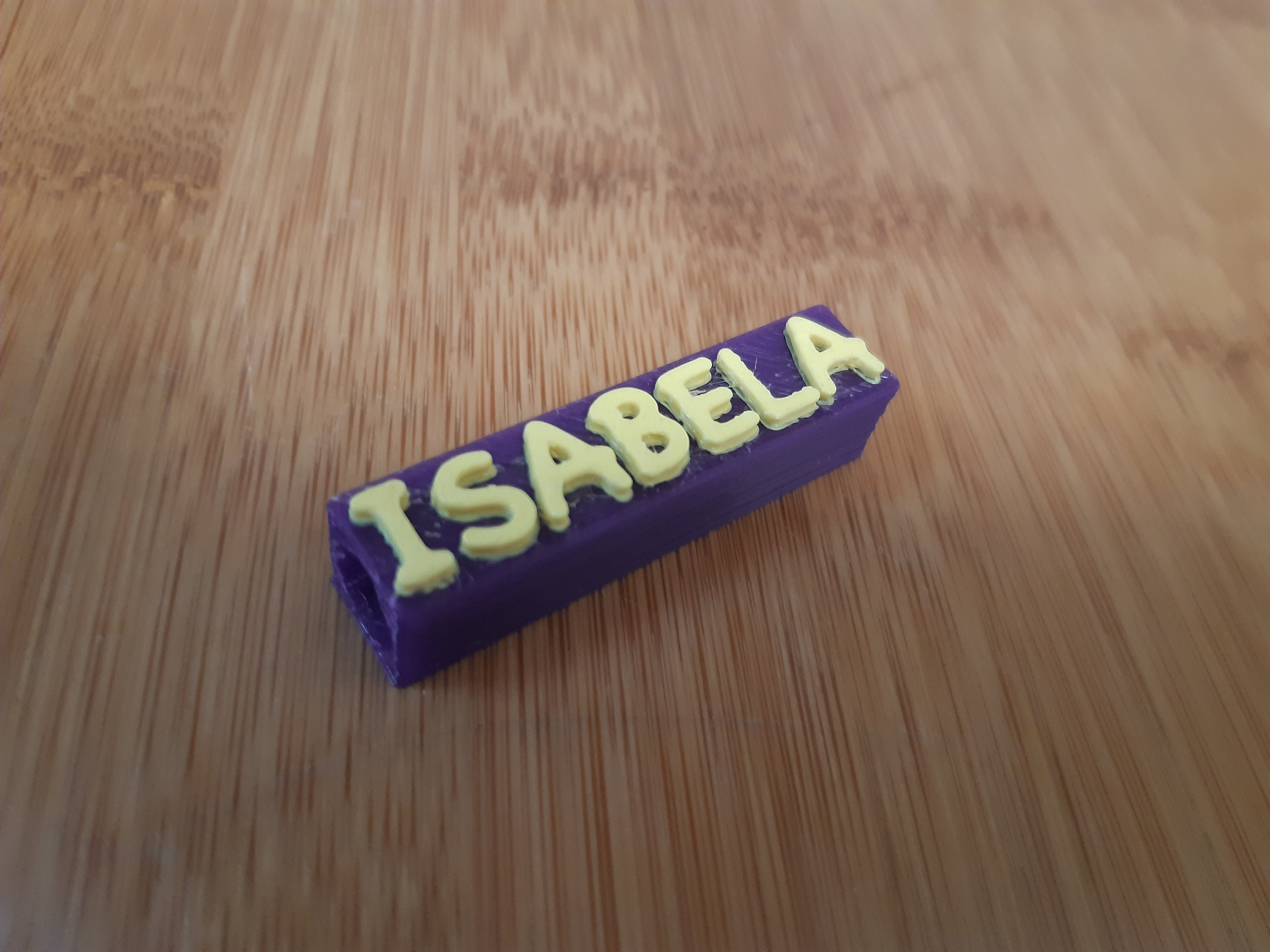 Identificador de Lápis Personalizado 3D - Tag Reutilizável para Lápis Redondo e Hexagonal - Volta às Aulas