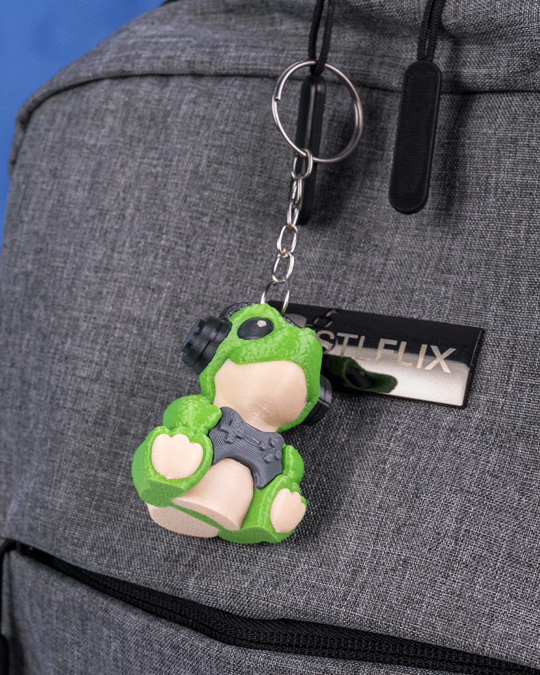 Chaveiro Baby Dinossauro Gamer