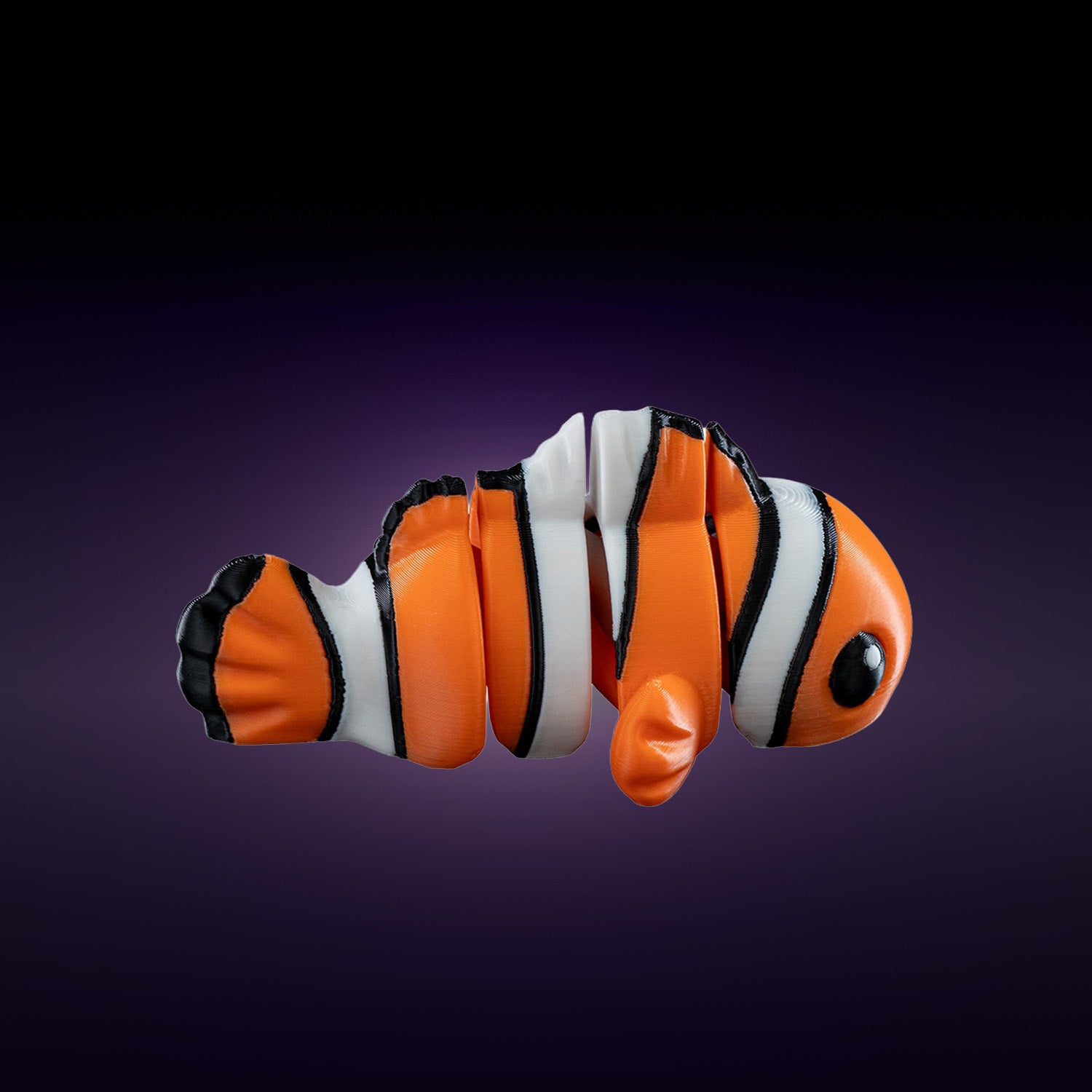 Bichinhos articulados sensoriais Fofitz 6cm - Kit duplo - tubarão e peixe-palhaço