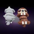 Bichinhos articulados sensoriais Fofitz 6cm - Kit duplo - elefante e preguiça