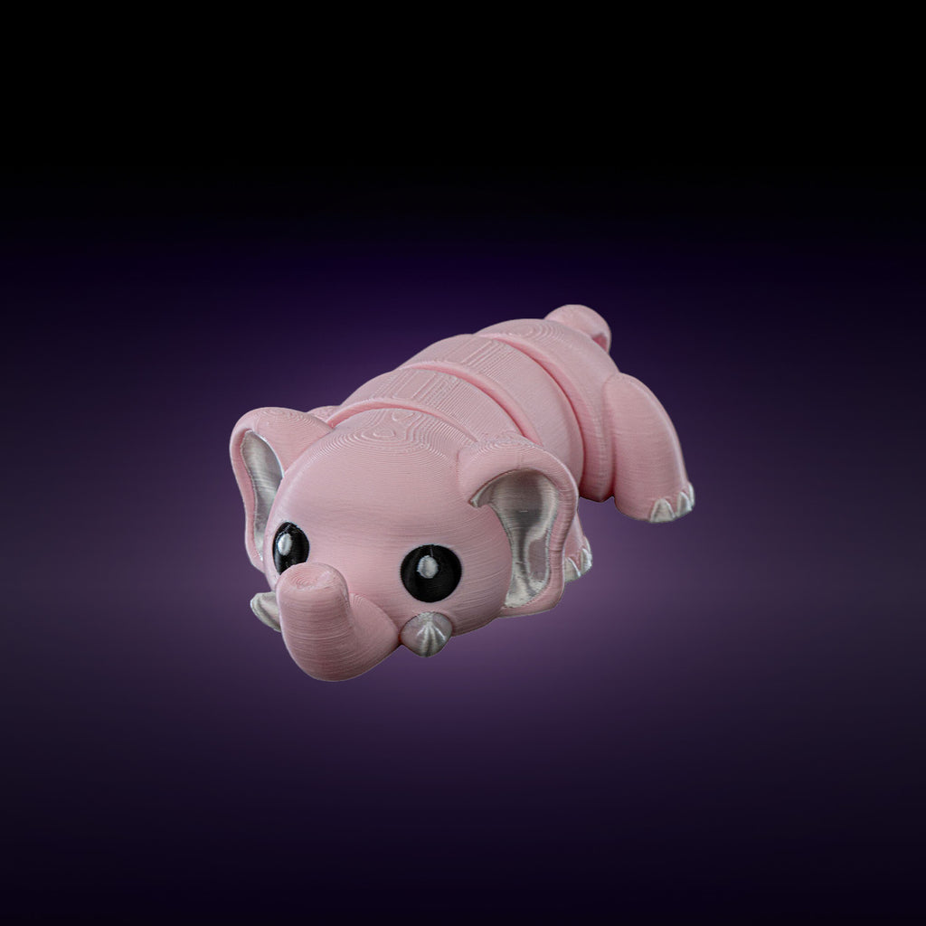 Bichinhos articulados sensoriais Fofitz 6cm - Kit duplo - elefante e preguiça
