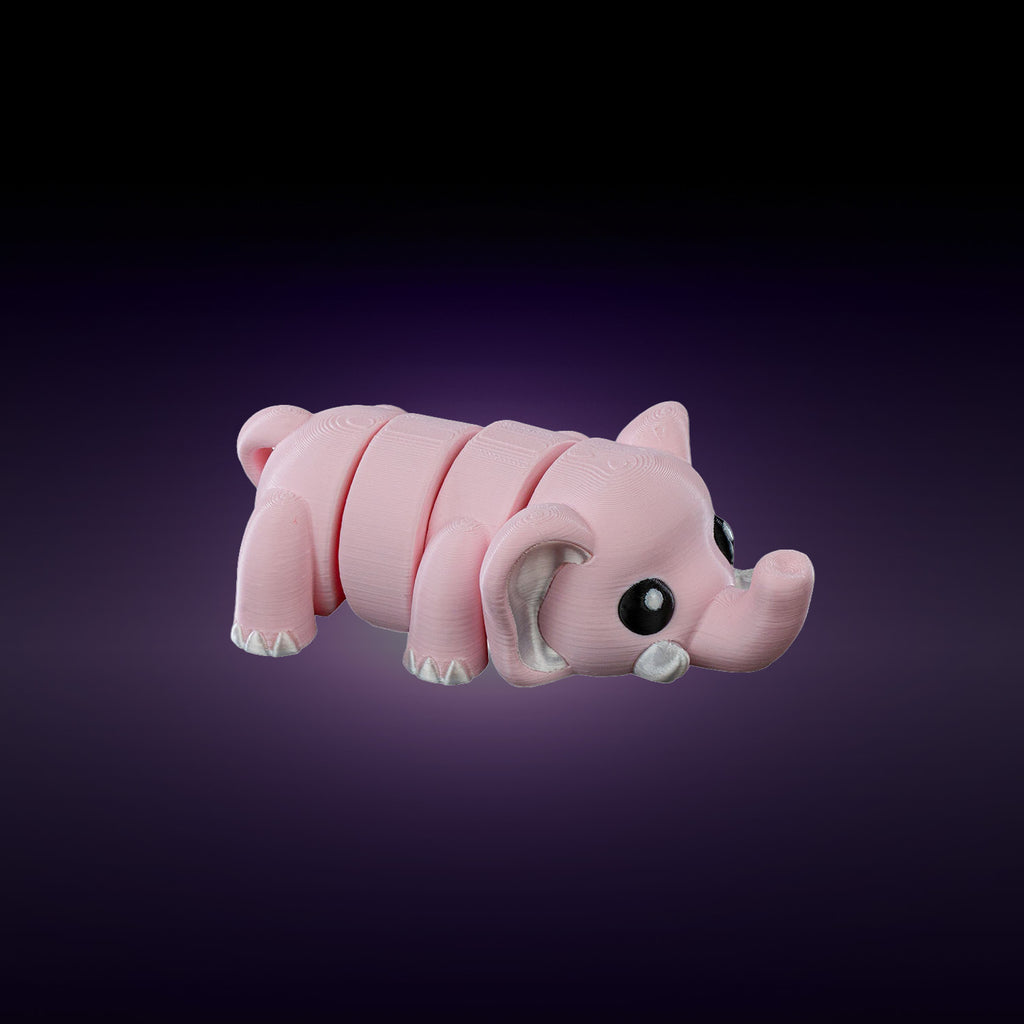 Bichinhos articulados sensoriais Fofitz 6cm - Kit duplo - elefante e preguiça