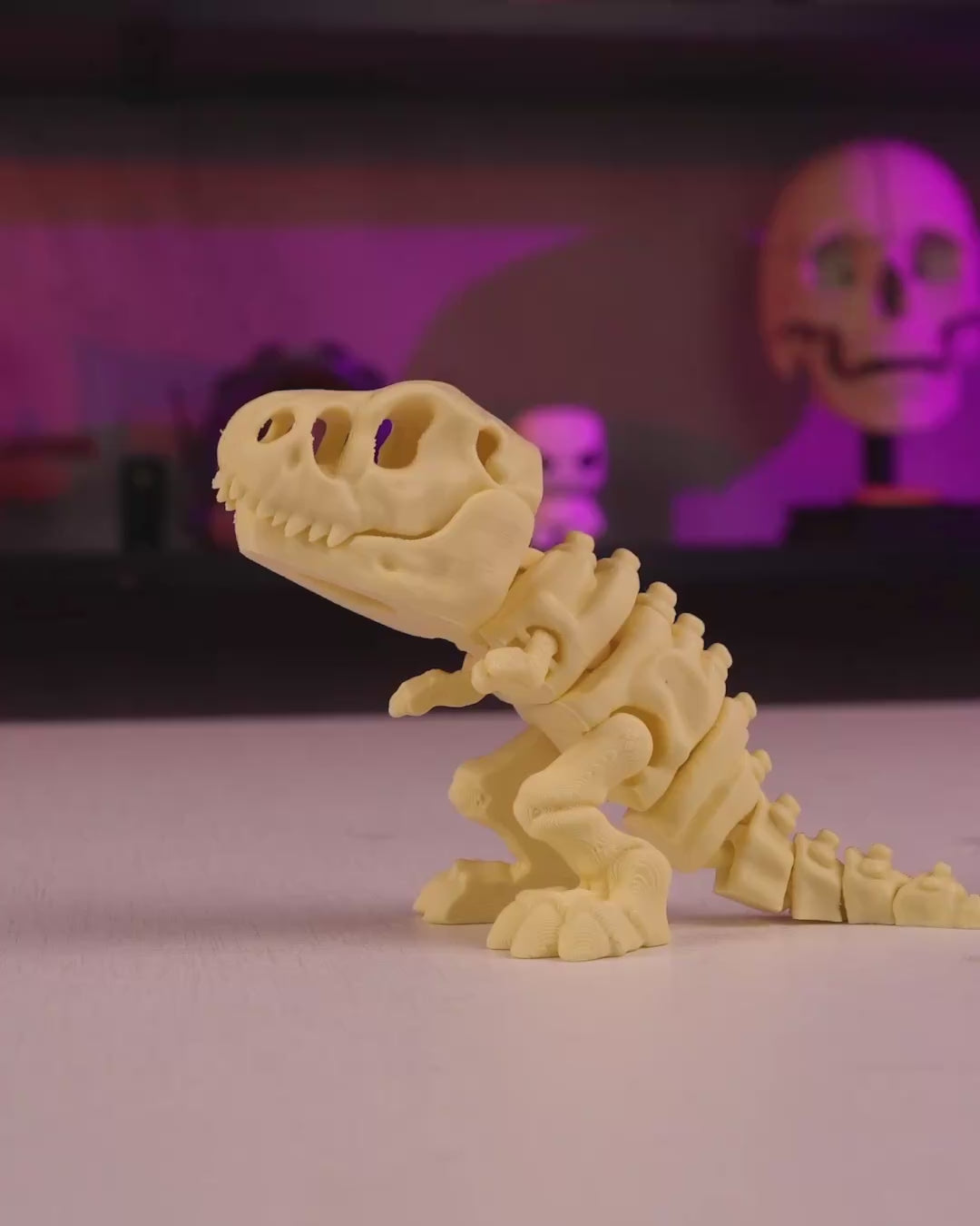 Esqueleto de dinossauro articulados sensoriais - T-rex