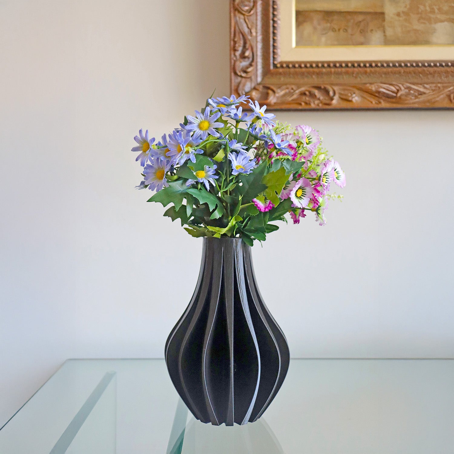 Vaso preto moderno para decoração