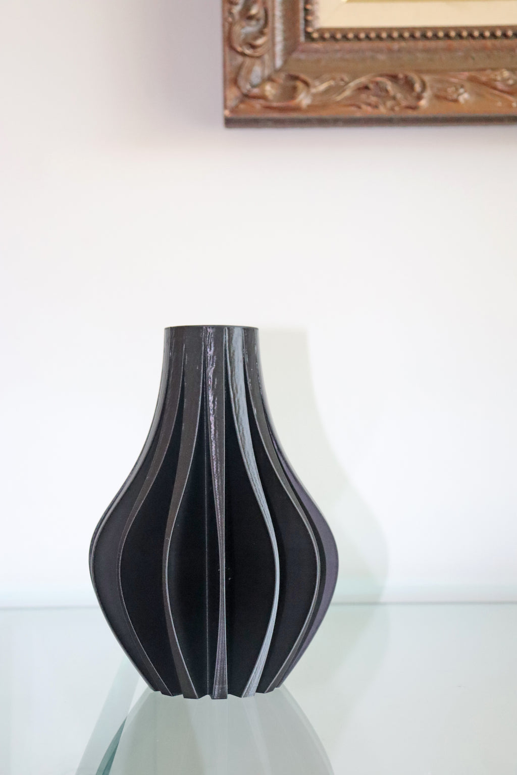 Vaso preto moderno para decoração